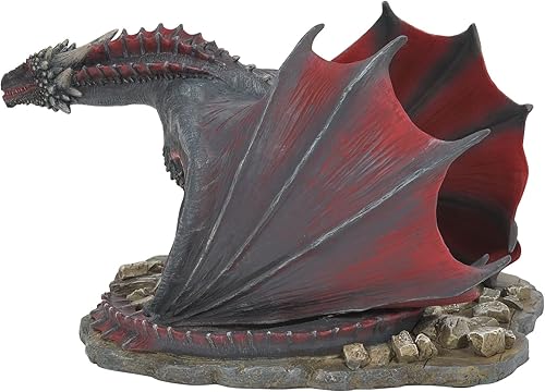 Miniatura 5 de Department 56 Juego de Tronos - Figura de dragón Drogon de accesorios de pueblo, 4.92 pulgadas, multicolor