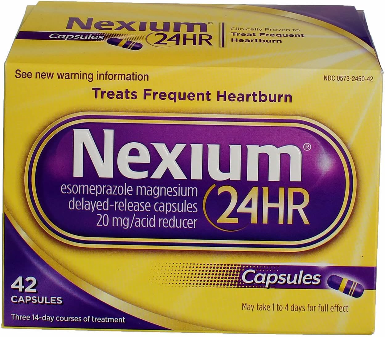Nexium 24HR Capsules 42 ea (Pack of 3)