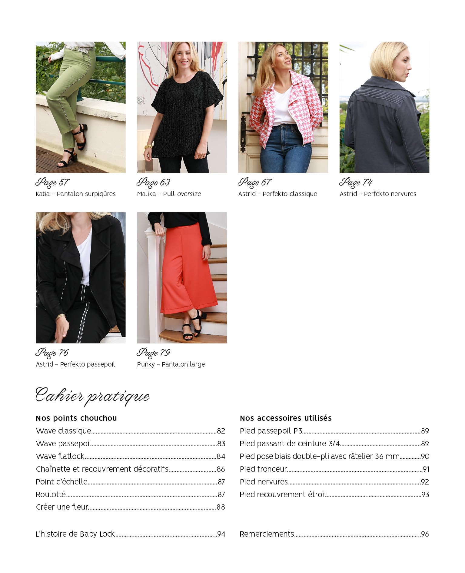 Je couds à la surjeteuse et à la recouvreuse: 16 modèles et techniques de base en photos