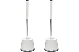 PHYEX 2-Pack Toilet Brush and Holder: Superior Cleaning for a Spotless Bathroom
