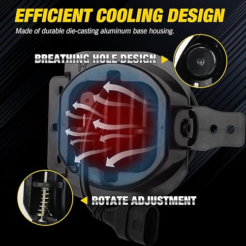 Miniatura 6 de OPP ULITE JL - Luces antiniebla LED para Jeep JL Wrangler 2018-2022 JL JLU Unlimited Sport Rubicon Sahara de 4 pulgadas, 30 W, lámparas antiniebla