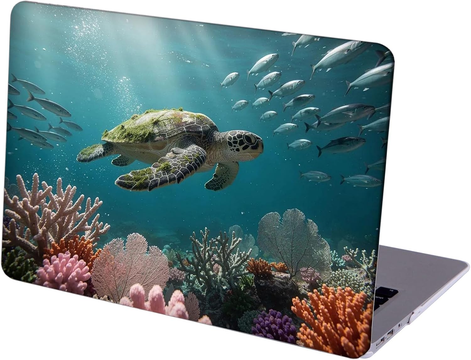 Compatible with MacBook Neo 13-inch, Hard Shell Case with Keyboard Cover and Screen Protector (A3404 A18 Pro chip, 2026 Release) - Sea Turtles MC22070