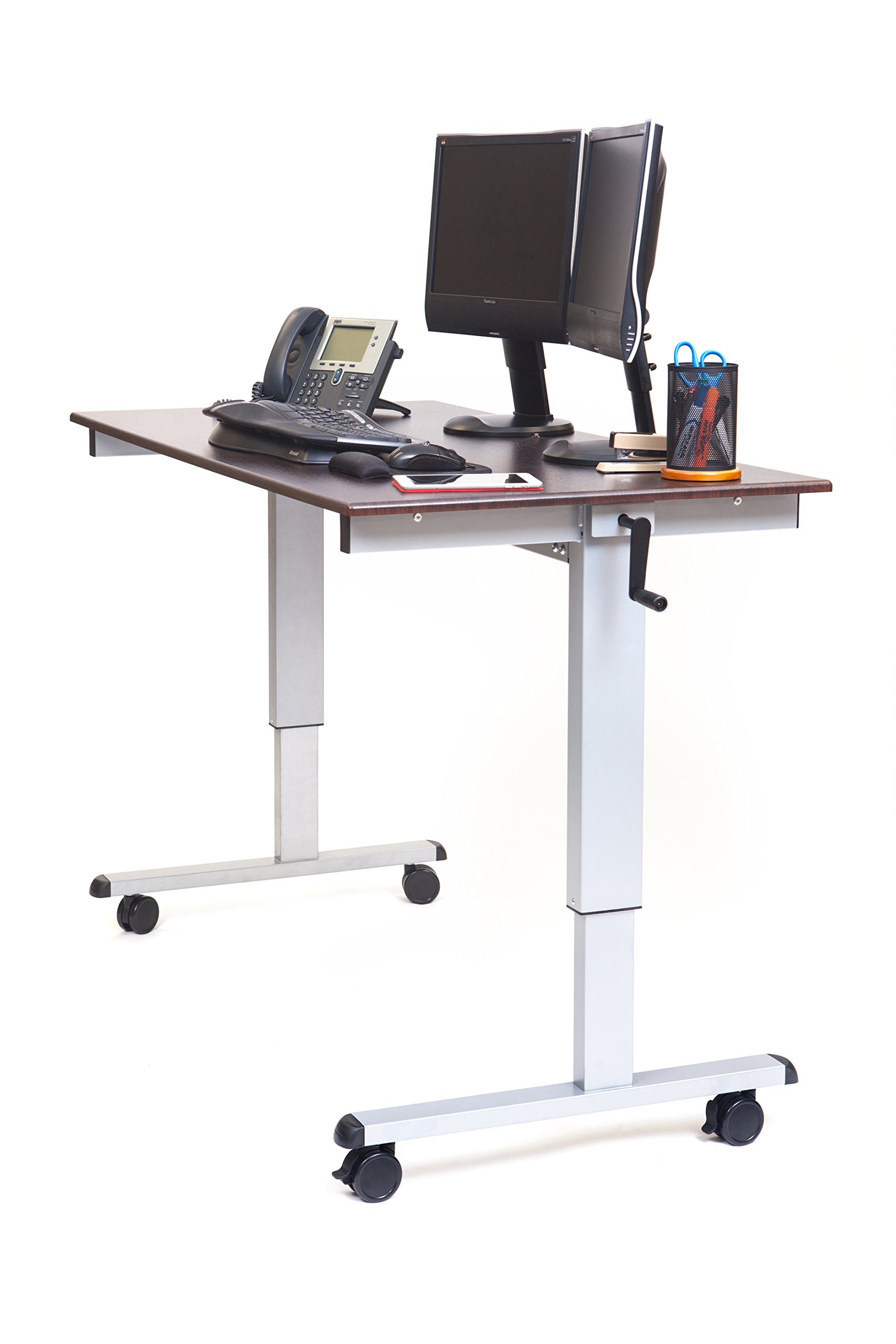 Luxor STANDUP-CF60-DW 60 High Speed Crank Adjustable Stand Up Desk — view 7