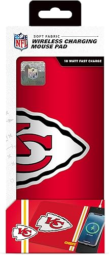 Vista 66 de SOAR Alfombrilla de mouse de carga inalámbrica NFL