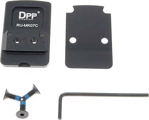 DPP Titanium Montura de cola de milano para Ruger P85/95/97, Serie MK Trijicon RMR/SRO y Holosun 407C/507C/508T