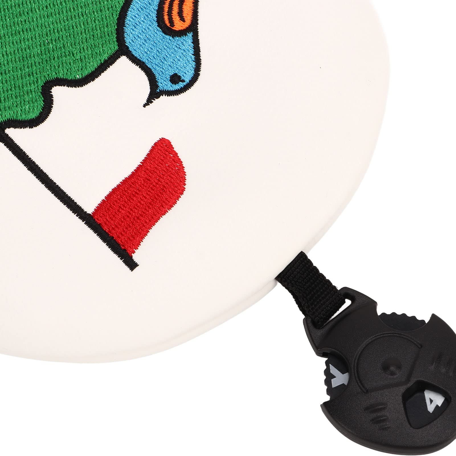 Jeanoko 3 Stück Golfschläger-Kopfbedeckung, Wasserdichtes PU-Material für Driver, Fairway-Hybrid – Niedliches Vogelmuster Golfliebhaber