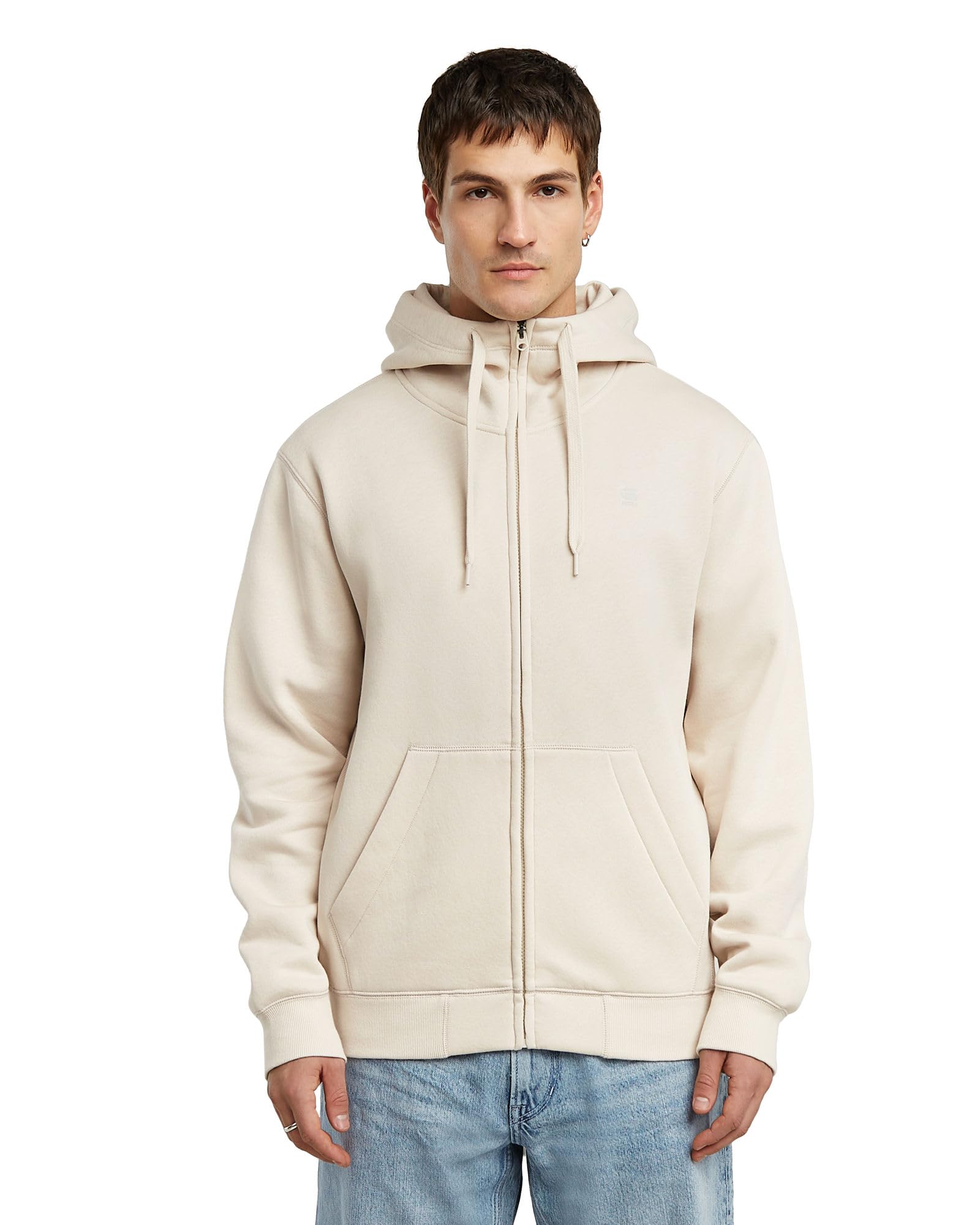 G-Star Men's White (Whitebait D16122-C235-1603) 8719965012981 Premium Core Hooded Sweater, Xxl