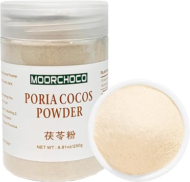 Poria Cocos Powder-Pure and Natural Chinese Herbal Medicine, 8.81oz/250g- Fu Ling Fen- Hoelen - Pachyma Cocos 250g, Poria Cocos Powder