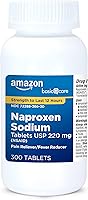 Vista 6 de Yaxa Basic Care Tabletas de naproxeno sódico de 220 mg, analgésico/reductor de fiebre (AINE), dolores musculares, dolor de espalda, dolor