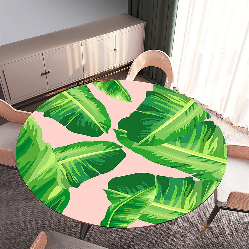 Morbuy Nappe Ronde Ajustée Élastique, Style Tropical