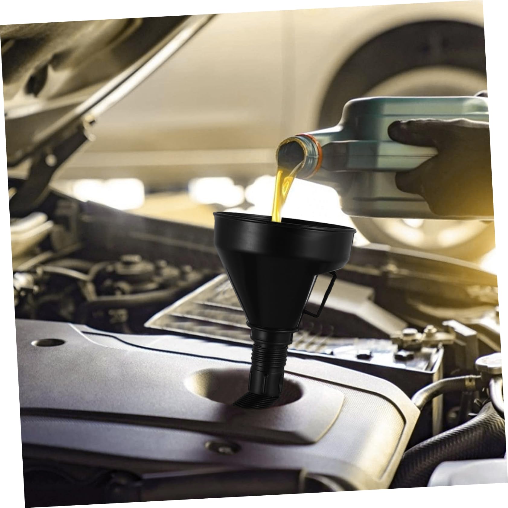 GLEAVI 6pezzi Imbuto Per Carburante Leggera Con Filtro Per Rifornimento Motore e Fluido Utilizzabile Su Auto e