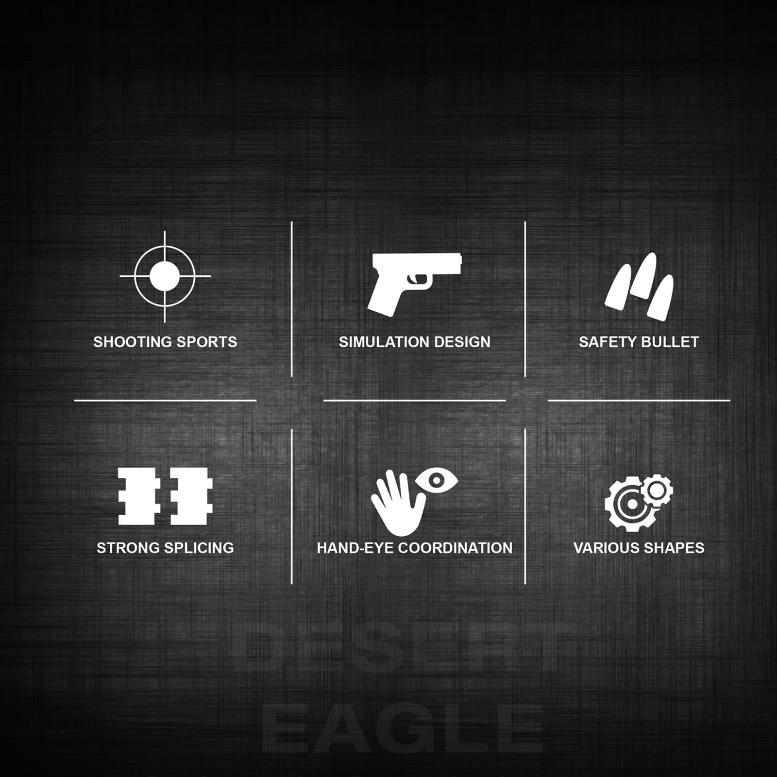 Reobrix 77001 Desert Eagle Model Zestaw do budowania, zabawka z funkcją fotografowania, wojskowe klocki dla nastolatków w wieku 14+ i dorosłych, 356 sztuk