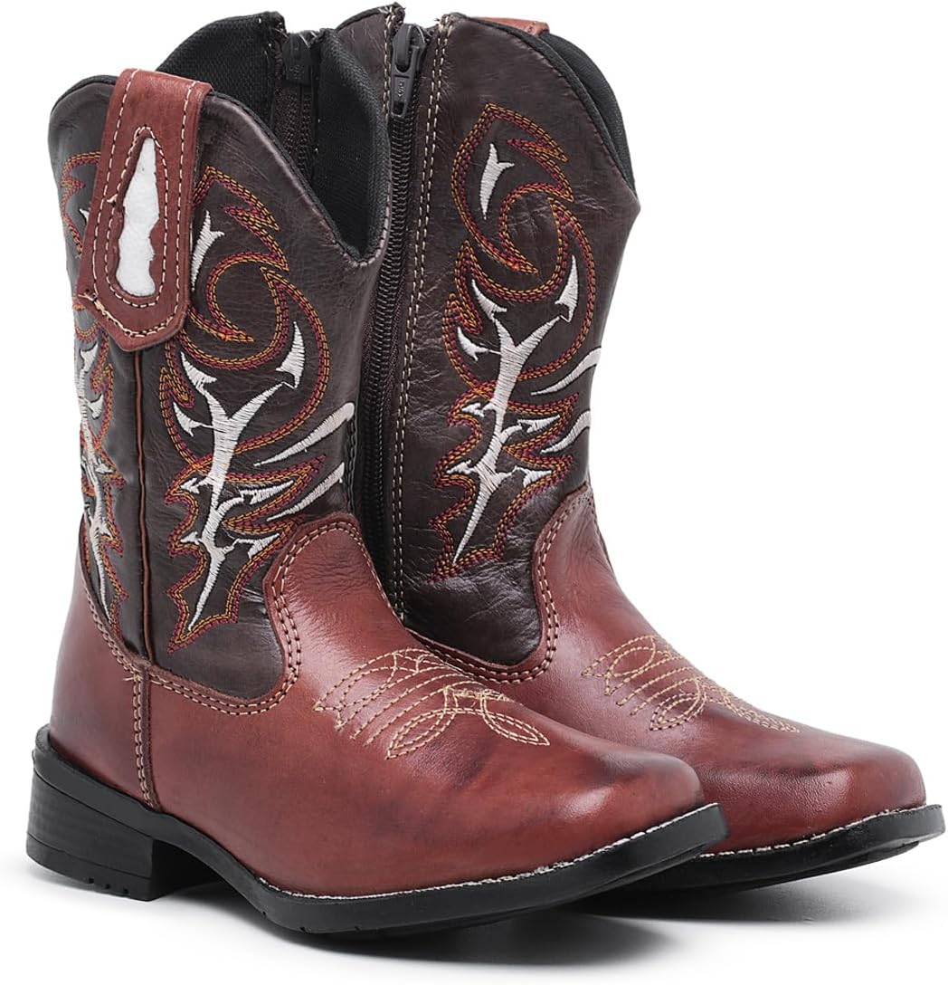 Bota Botinha Infantil Texana Country Infanto Juvenil BIco Quadrado