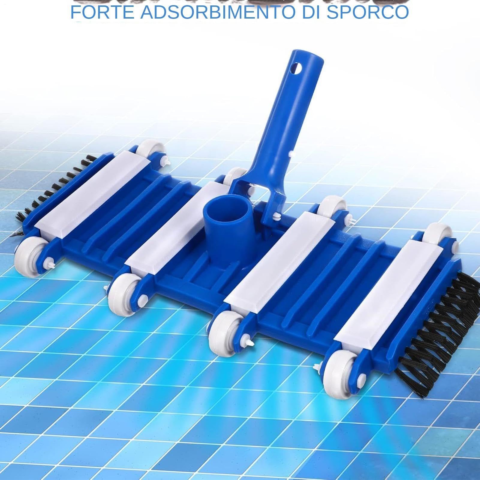 Generico Tête d'aspiration de piscine 35,6 cm - Tête de brosse pour nettoyage de piscine - Aspirateur de sol avec forte puissance d'aspiration pour algues et dépôts - Pièce de rechange pour piscine