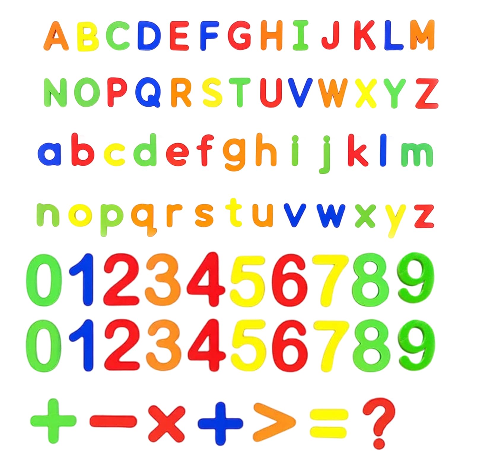 79 Pcs Magnetic Letters and Numbers for Children, Alphabet Magnets for Fridge, Colorful Learning Toys for Toddlers, EVA Material, Includes Uppercase, Lowercase Letters and Math Symbols