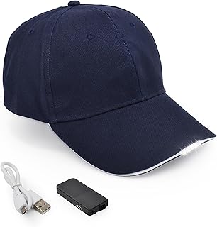 Hands Free Rechargeable LED Baseball Cap Hat for Outdoor Hip Hop Party Holiday