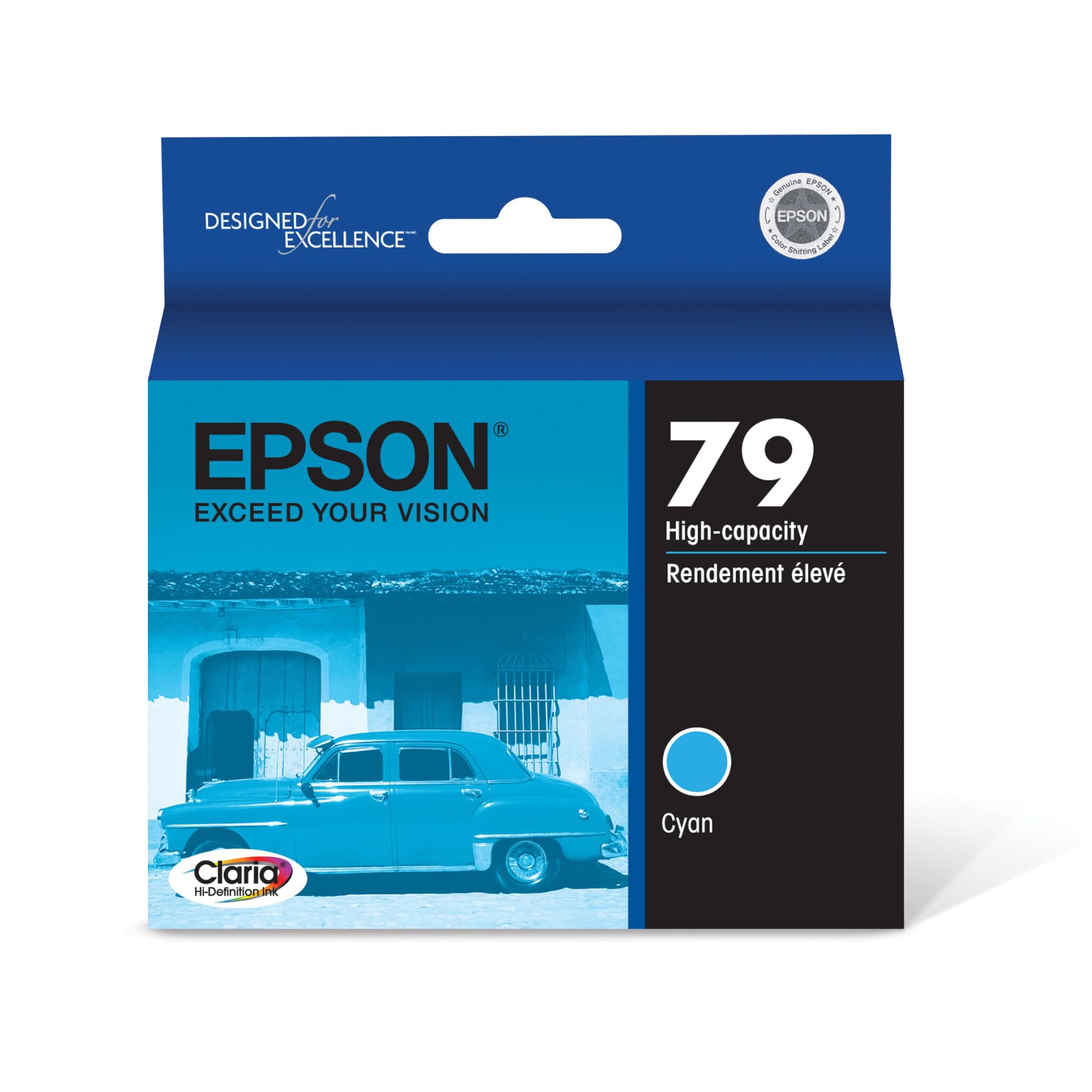 Epson 79 Genuine Hi-Definition Standard Capacity Cyan Ink Cartridge T079220