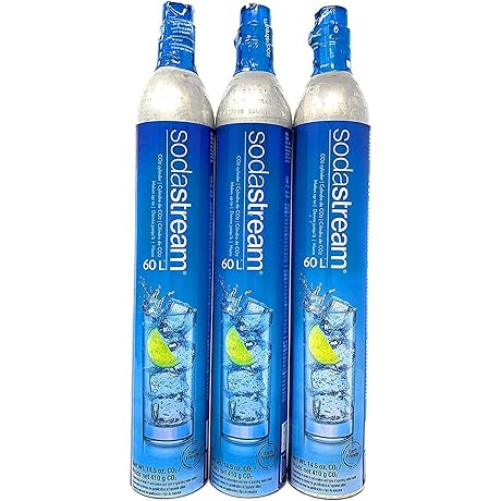 Refreshing Hydration: Soda Stream Refill CO2 Gas Cylinders for Fizz On Demand