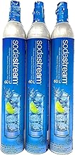 Sodastream - set of 3 co2 gas refill cylinders 60l for carbonating machine 3 x gas cylinders