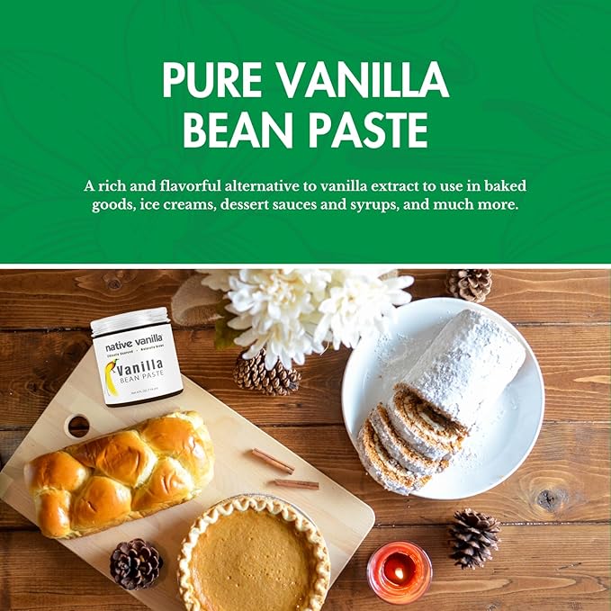 Pasta de Vainilla Natural - 4 oz - Vegana y Sin Gluten miniatura 2