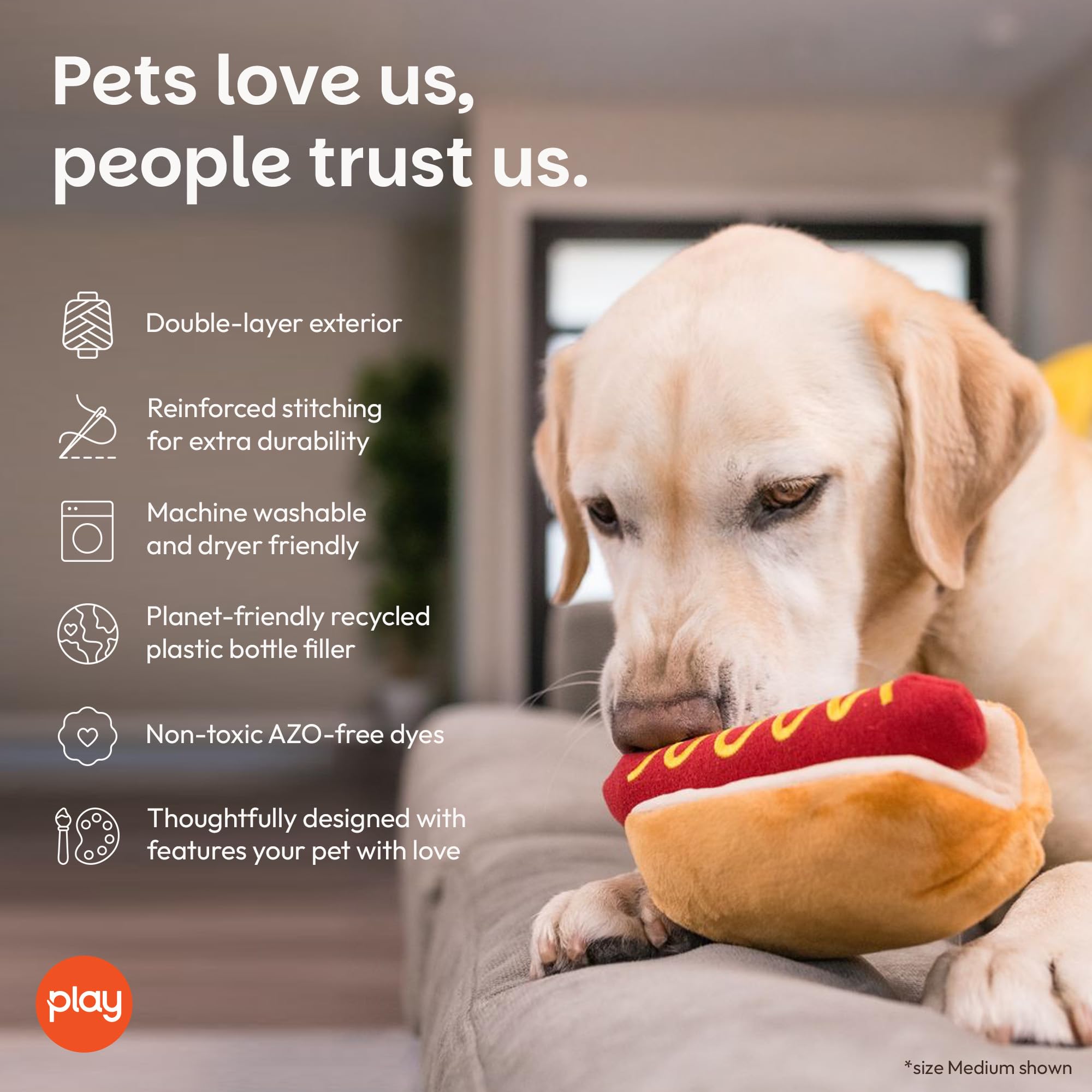 Play Dog Toy_Plush Toy - Hot Dog_XS : Amazon.ca: Pet Supplies
