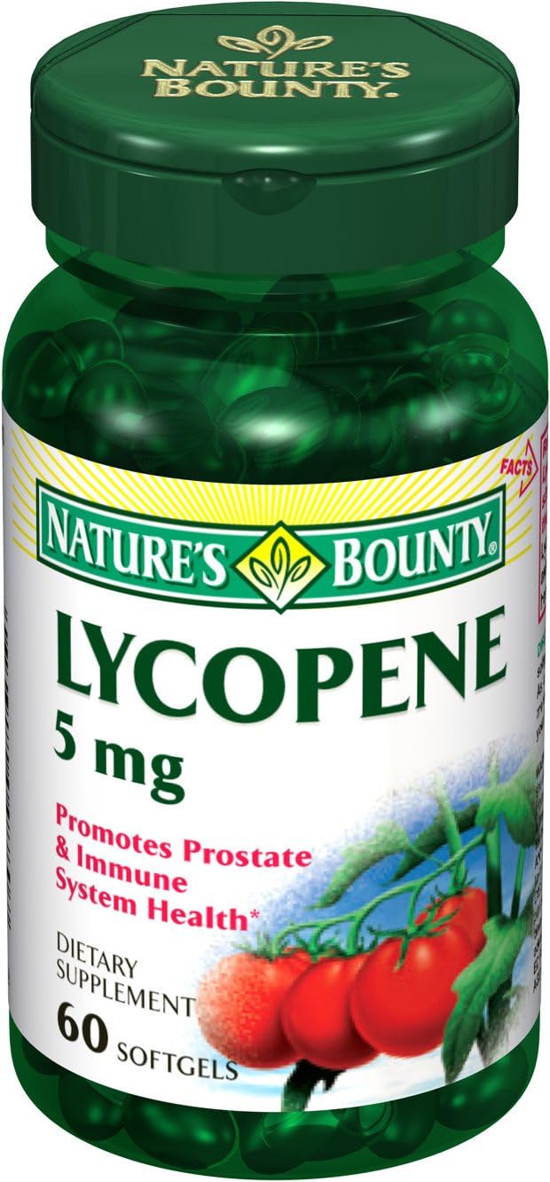 Nature's Bounty Lycopene 5mg, 60 Softgels (Pack of 3