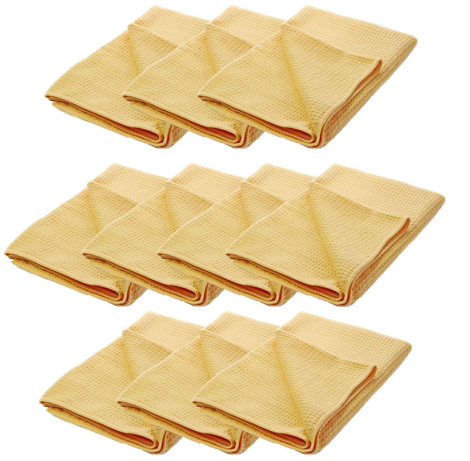 10x Martin Cox Water Wizard Microfibre Waffle Car Drying Towels Detailing