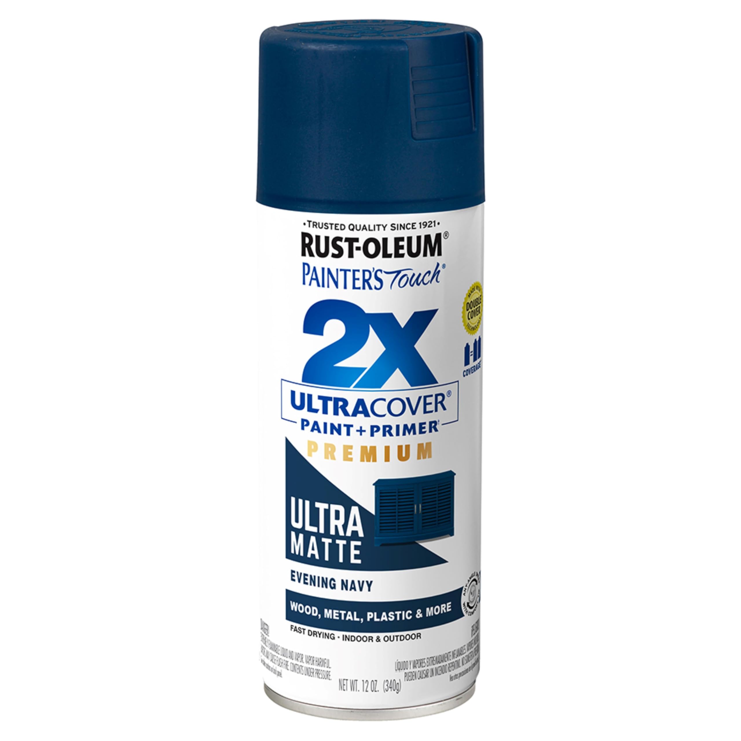 Rust-Oleum Painter's Touch 2X Ultra Cover Spray Paint, Evening Navy
