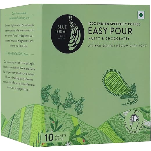 Blue Tokai Coffee Roasters Easy Pour Over Coffee Drip Bags A