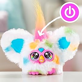 Furby Furblets Loo-Lay Mini Friend, 45+ Sounds & Music, Speaks Only Furbish, Electronic Plush Toys, Multicolor, Back to School Gifts, Ages 6+