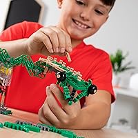 Vista 6 de K'NEX - K'NEXosaurus Rex, set de dinosaurio motorizado, 255 piezas, construcción STEM, juego de ingeniería, set de construcción para niños, a partir