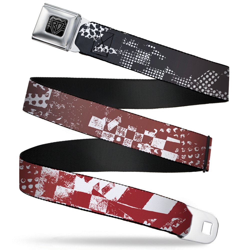 Cinturón de seguridad Buckle-Down Grunge con hebilla de clic resistente de 1 pulgada de ancho 8