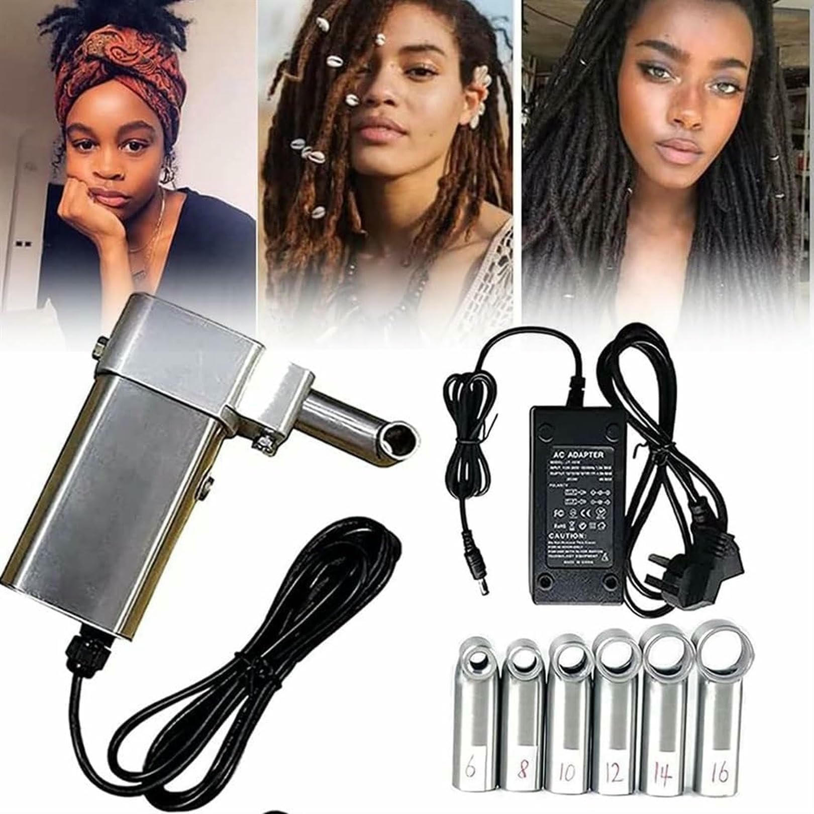 Ręczny Dreadlocks Maker, Maszyna Do Płetania 6-16 Mm Z 20 Igłami I 6 Modelami Głowy