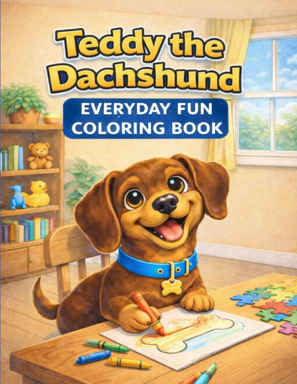 Teddy the Dachshund: Everyday Fun Coloring Book (Teddy the Dachshund Coloring Books)