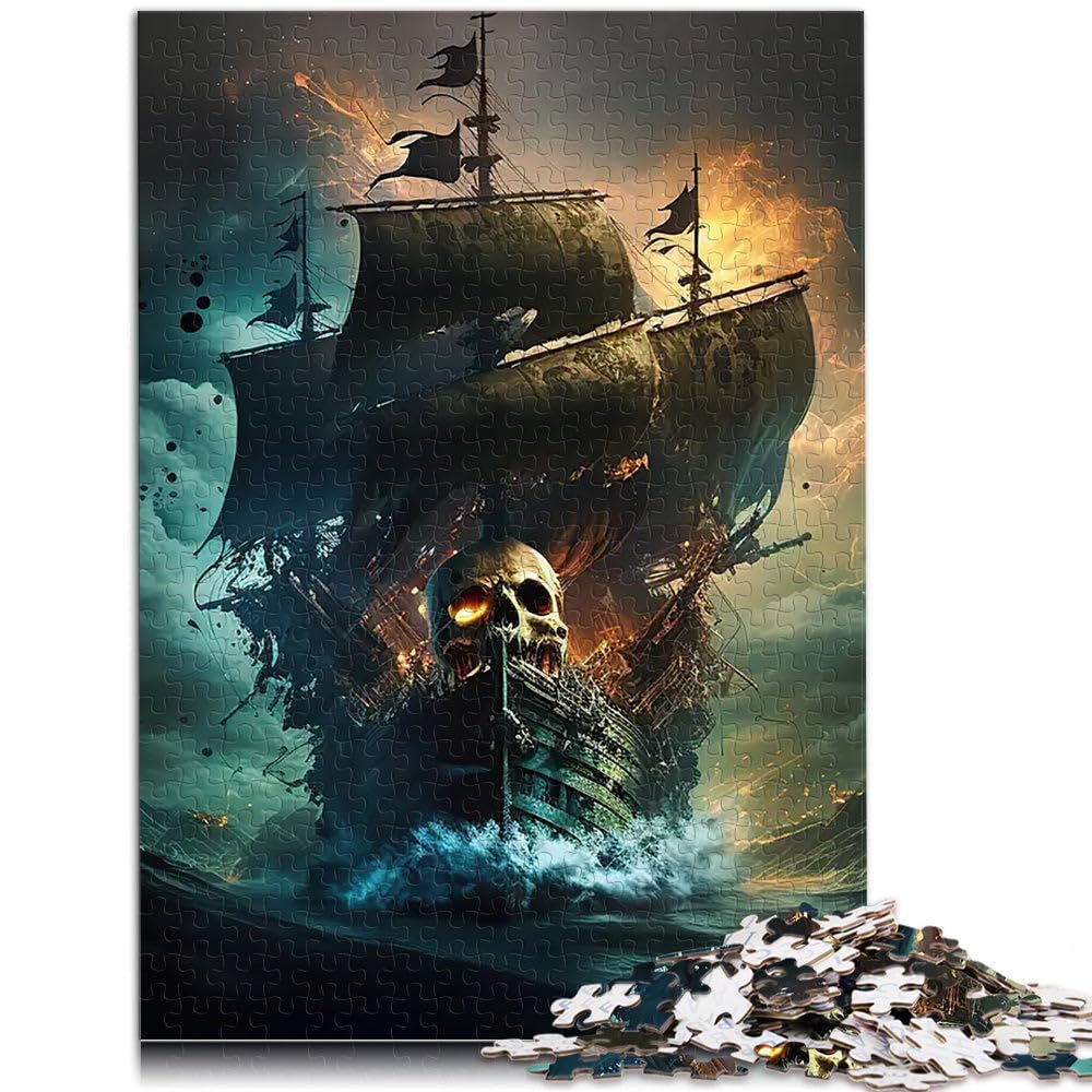puzzle 2000 pezzi per adulti Nave pirata Giocattoli che creano dipendenza e sfidano l'intelligenza del cervello Decorazione perfetta 70x100cm