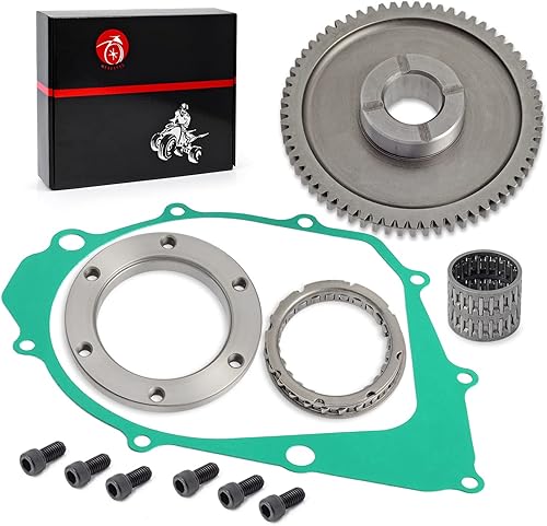Miniatura 4 de Embrague de arranque+rodamiento unidireccional+kit de engranajes tensores para Yamaha 1987-2014 Raptor Warrior Big Bear Moto 4 350 YFM350 1994-1998