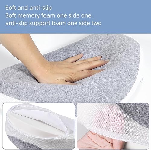 Miniatura 2 de Pregnancy Pillow Wedge for Maternity  Memory Foam Pregnancy Pillow for Sleeping, Back, Knees and Legs  Belly Support Maternity Wedge