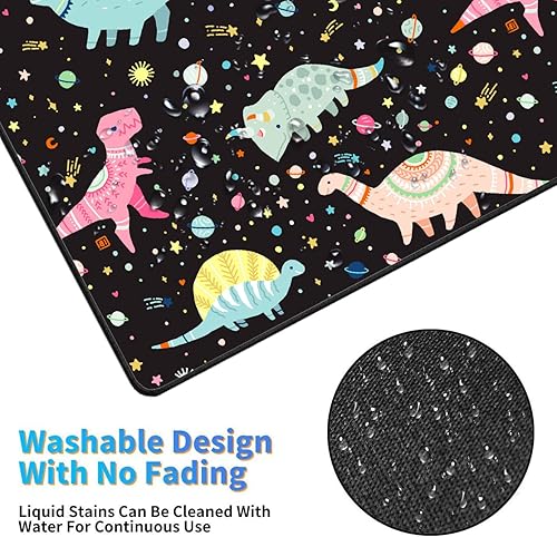 Miniatura 2 de Alfombrilla de mouse extendida para juegos con costura, almohadilla de teclado de escritorio larga XL, adecuada para el trabajojuegooficinahogar