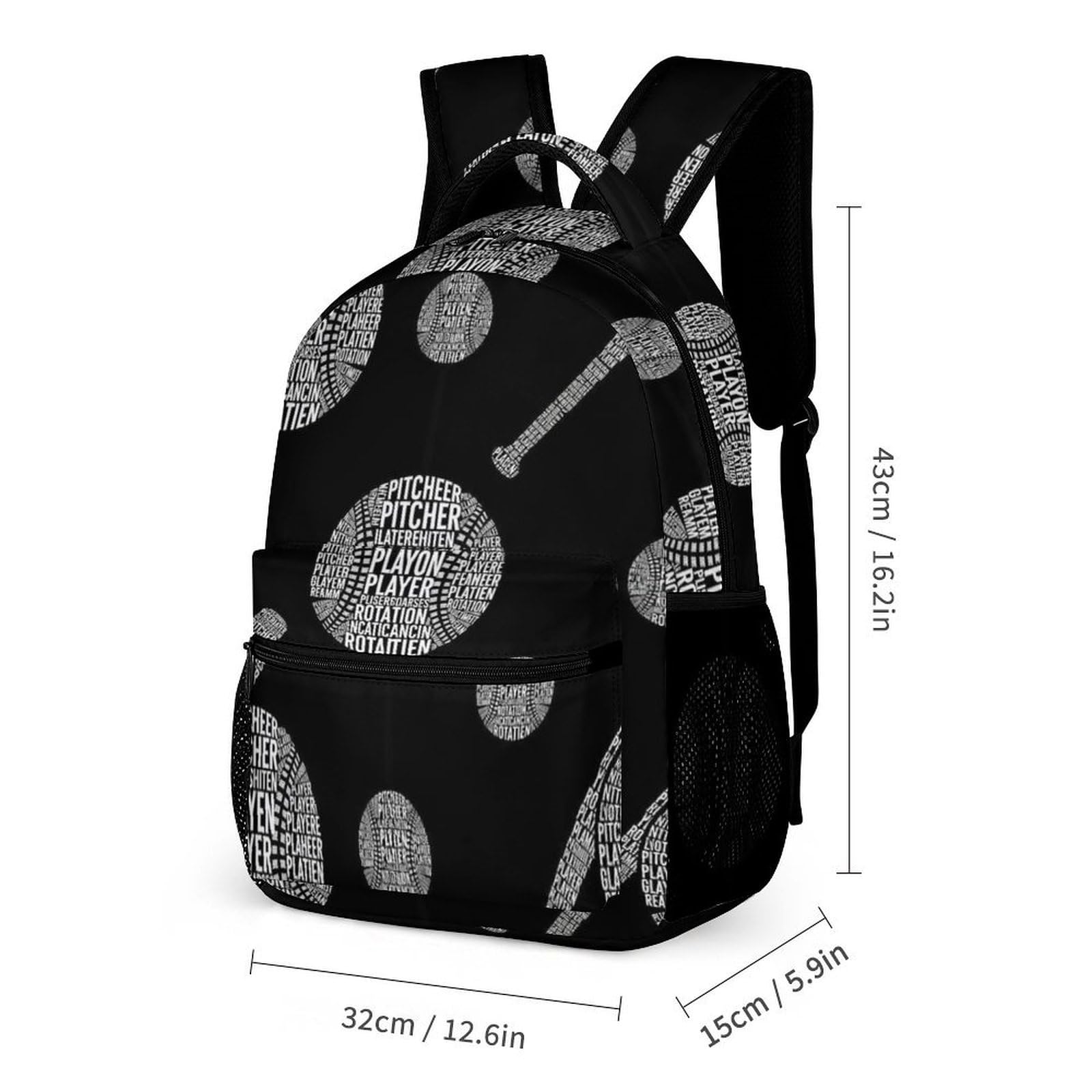 Ensemble sac à dos comprenant une boîte à lunch, une trousse de maquillage, un sac à dos de sport (2) et un sac de rangement.