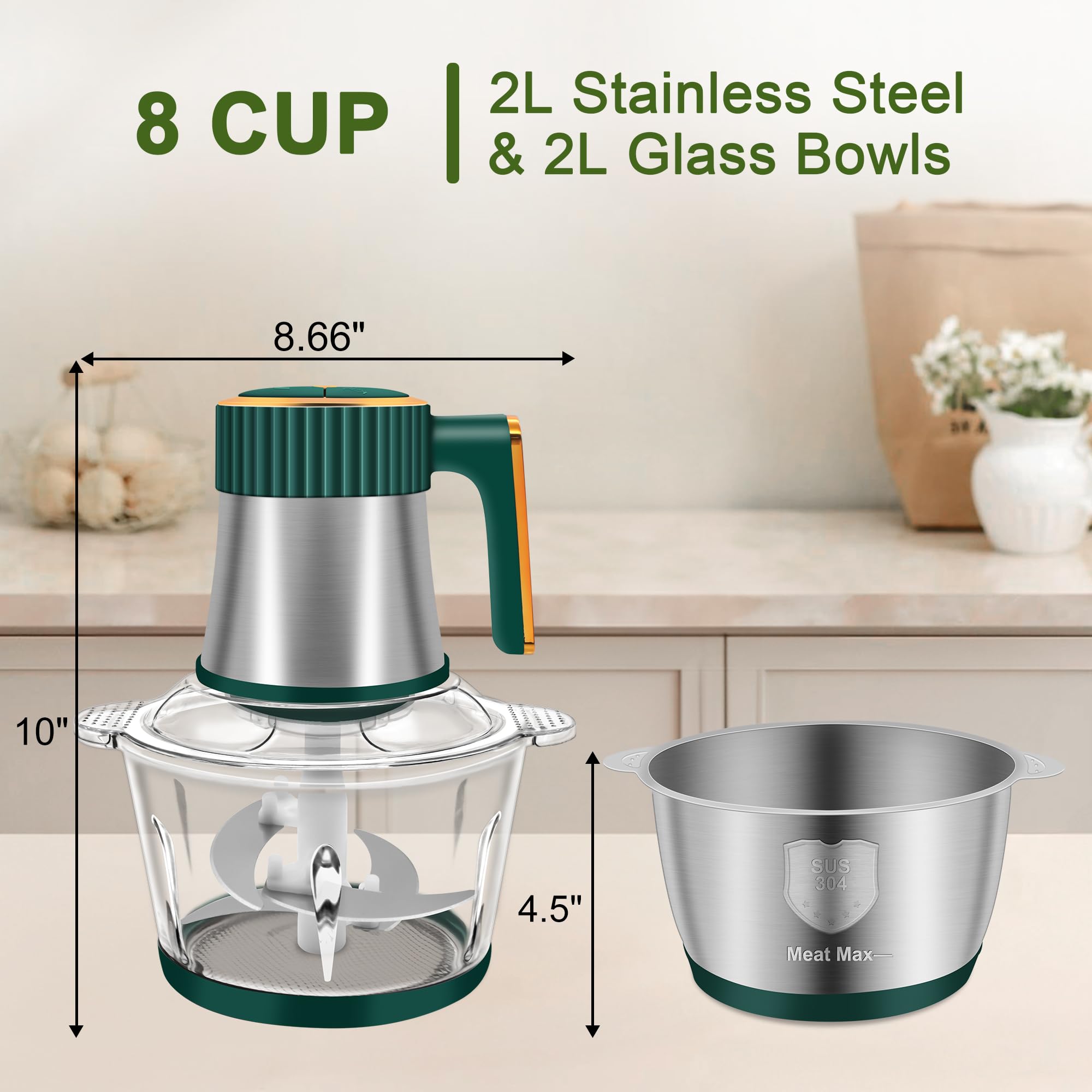 G4S3 Food Processor - 5 Speed Chopper & Meat Grinder -4