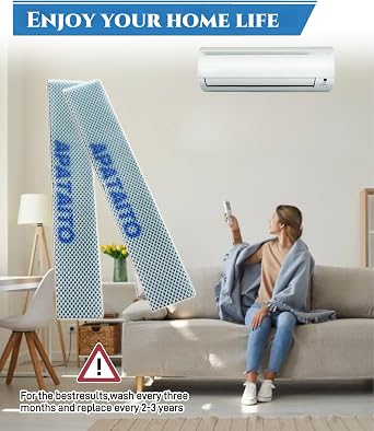 2 Pcs KAF970A46 Titanium Apatite Filter Fits for Daikin Mini Split Units | Does Not Include Mounting Frame