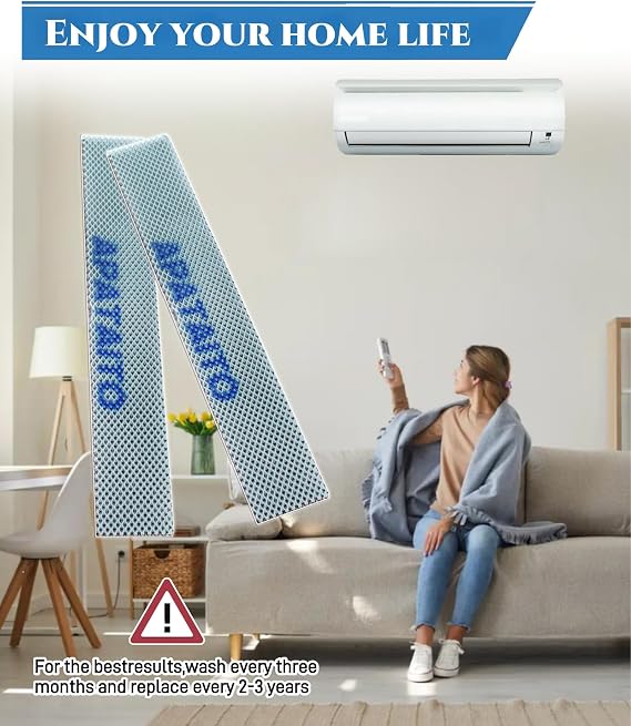 2 Pcs KAF970A46 Titanium Apatite Filter Fits for Daikin Mini Split Units | Does Not Include Mounting Frame