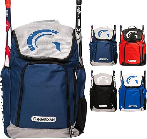 Miniatura 5 de Guardian Titan - Bolsas de béisbol para niños y jóvenes, bolsa de béisbol para niños, bolsa duradera para bates juveniles, capacidad para dos