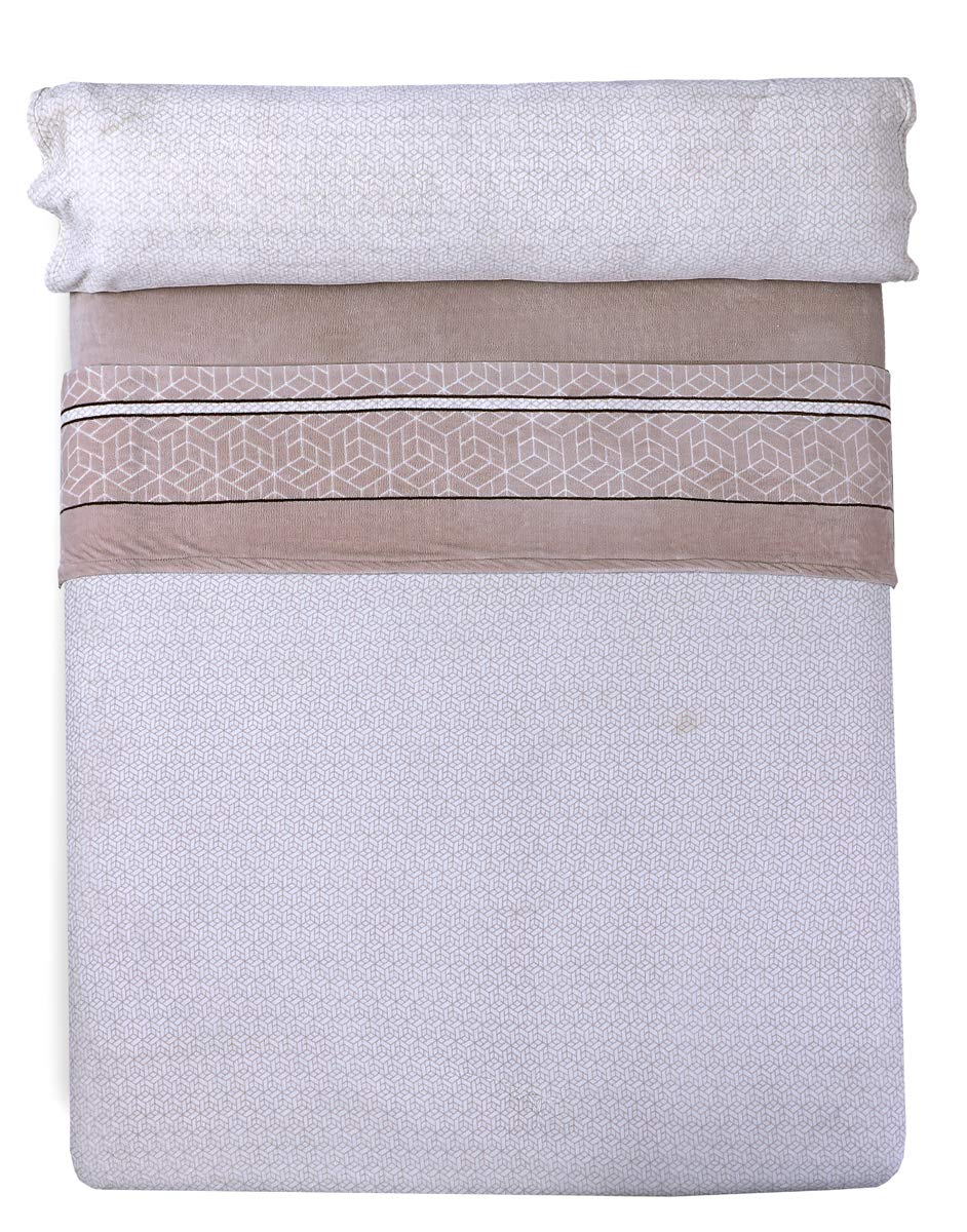 Juego Sabanas Coralina 240G Suaves Termicas Microfibra Ajuste Firme en Colchon hasta 30CM Cama 150 Invierno Calido Antibolas Modelo Bison Hogar Dormitorio Bison 150x190x30CM 3 Piezas