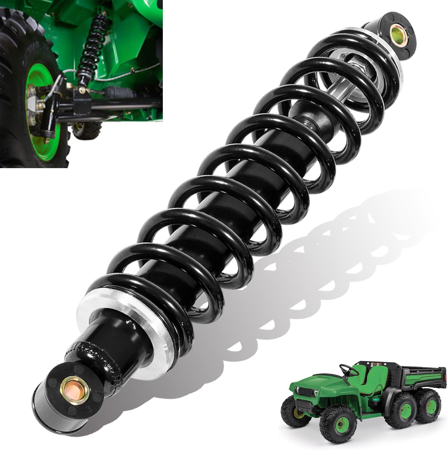 AM130448 Front Shock Absorber Suspension Kit Single for Gator TH TS TX 4X2 & 6X4 Turf Diesel Trail Worksite Military, Replace for #AM130448 (AM130448-1)