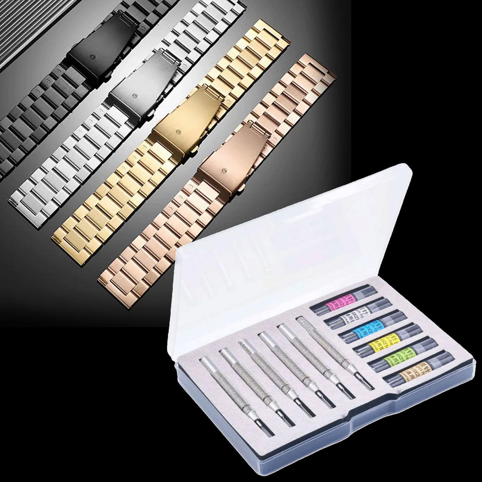Outil professionnel de démontage de bracelet de montre en acier pour réparation et entretien facile à utiliser