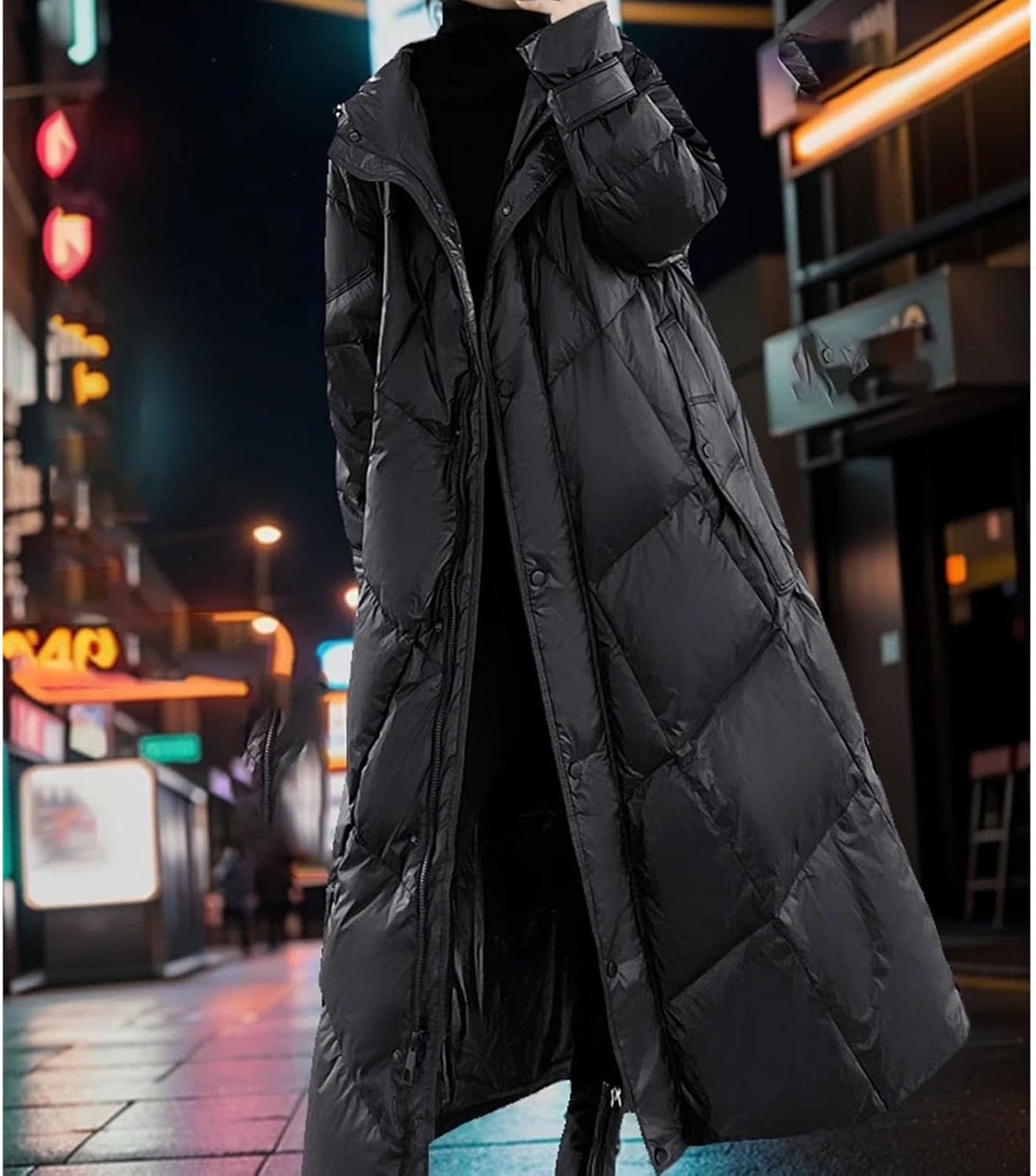 Women's Cotton Loose Fit Comfortable Coat Warm Windproof Leisure Mid-Longth Winter Outerwear