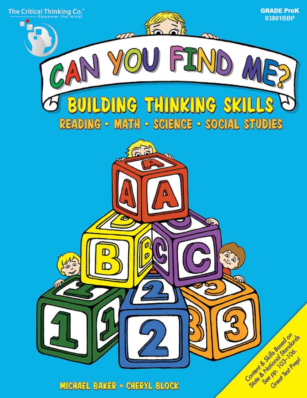 Can You Find Me PreK Activity Workbook - Early Learning Building Thinking Skills in Reading, Math, Science, and Social Studies