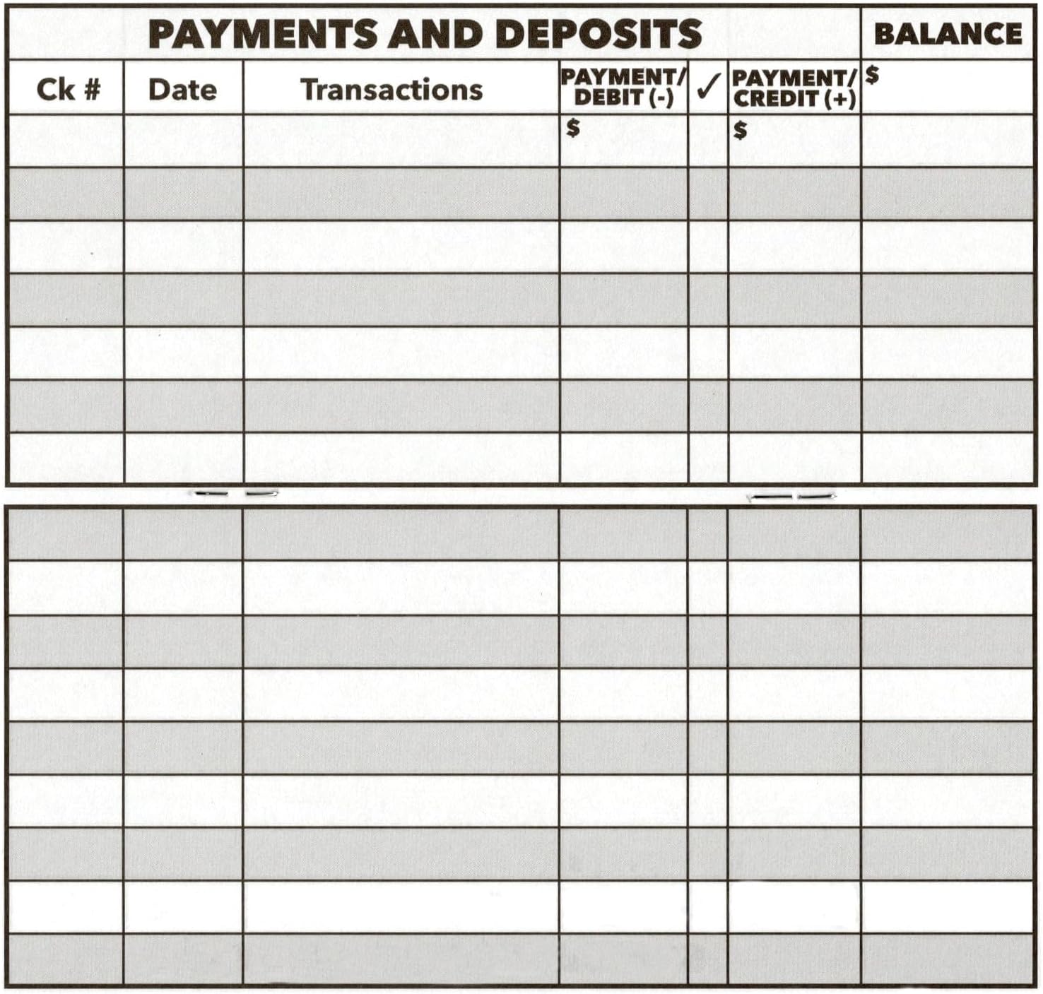 Checkbook Register Large Print Financial Log Low Vision with 2026 2027 2028 Calendar (Set of 25)