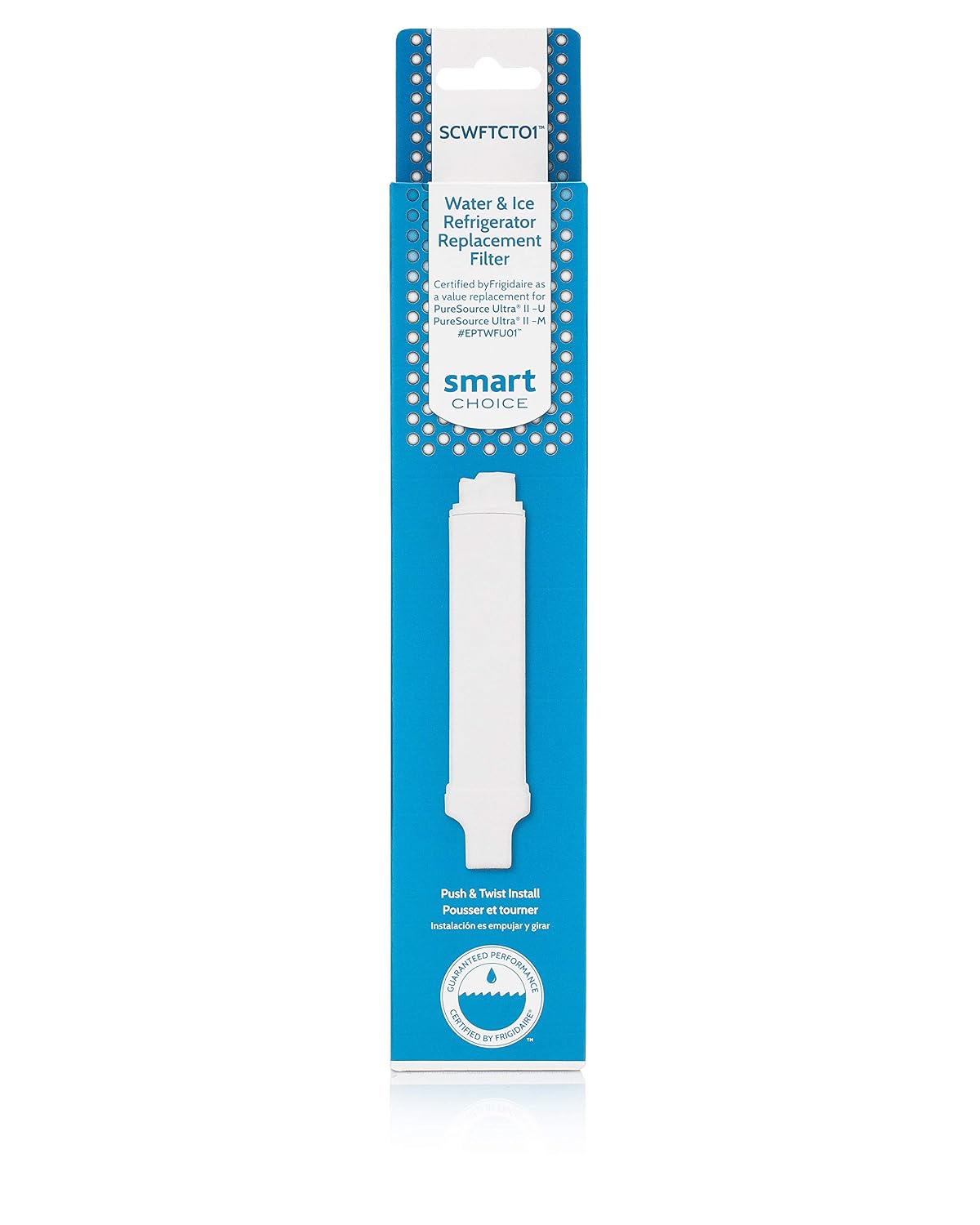 Smart Choice SCWFTCTO1 Replacement EPTWFU01 & EWF02 Water Filter, 1, Original Version